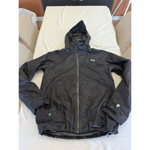 Orage Mens Medium Black Insulated Waterproof Ski Snowboard Jacket Parka